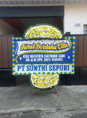 Papan Bunga Duka di Pasir Datar Indah